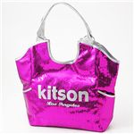 kitson(キットソン) スパンコール バッグ SEQUIN BAG Fuchsia×Silver