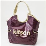 kitson(キットソン) スパンコール バッグ SEQUIN BAG Burgundy×Gold
