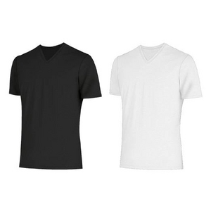 クールビズ 冷感シャツ CoolSpeed（クールスピード） 紳士用 半袖V首 LLサイズ ブラック