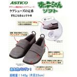 すたこらさんソフト05　両足（グレー）　サイズ：24.0〜24.5  機能充実で低価格　【アスティコ】