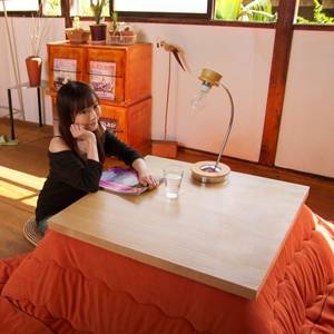 ウォームフリースこたつ掛け布団／ヌード【Nude】 正方形 アイボリー