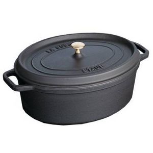 staub（ストウブ） ピコ・ココット楕円（オーバル） 《29cm》黒