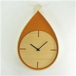 Yamato（ヤマト工芸） TEARS CLOCK W 掛け時計 YK06-001 Or オレンジ