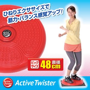 フィットネス器具/アクティブ ツイスター 直径48cm 保護マット付き
