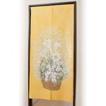 黄色い風水のれん 【ロングタイプ/長さ170cm】 洗える 日本製