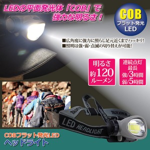 LEDヘッドライト(LED照明) 乾電池式 照明切り替え可 ［災害用備品/作業時/アウトドア/キャンプ］