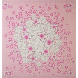 友禅縮緬風呂敷二巾 桜ちらし ピンク