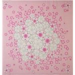 友禅縮緬風呂敷二巾 桜ちらし ピンク