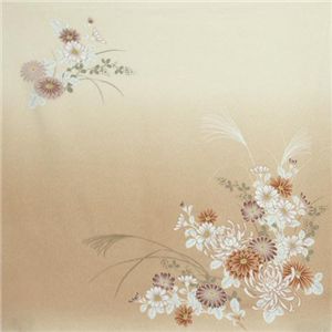 友禅縮緬風呂敷二巾 菊 薄ピンク