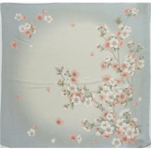 友禅縮緬風呂敷二巾 桜ボカシ 水