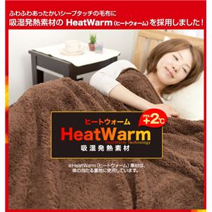 Heat Warm ヒートウォーム 発熱あったか2枚合わせ毛布 シングル ブラウン 通販 Heat Warm ヒートウォーム 発熱あったか2枚合わせ毛布 シングル ブラウン 通販