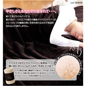 マイクロファイバー敷パッド セミダブル ブラウン