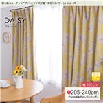 窓を飾るカーテン（デザインとサイズが選べる8000パターン）ナチュラル DAISY（デイジー） 遮光2級 （AL） 幅100cm×丈225cm（2枚組） ピンク