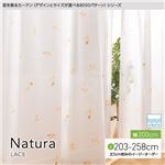 窓を飾るカーテン（デザインとサイズが選べる8000パターン）Natura（ナチュラ）レースカーテン （MZ） 幅200cm×丈228cm（1枚） 形態安定 ベージュ
