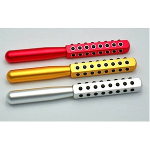ゲルマニウムが40粒!半誘体ビューティー ゲルマニウムローラー (シルバー)