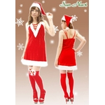 【サンタクロース コスプレ 衣装】2010年新作☆クリスマスサンタ・ショートドレス S404☆