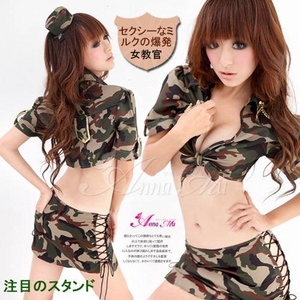コスプレ 2011新作 セクシーアーミー ミニスカ軍服 帽子付