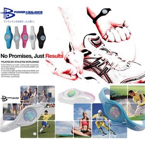 【日本正規品】POWER BALANCE パワーバランス シリコン・ブレスレット（クリア/ホワイト XS）