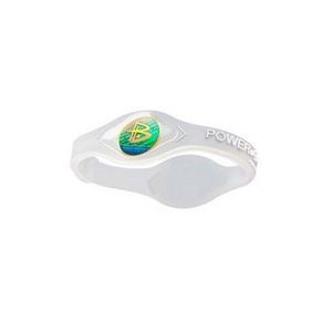 【日本正規品】POWER BALANCE パワーバランス シリコン・ブレスレット(クリア/ホワイト XS)