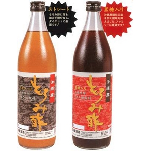 【産地直送お取り寄せ】沖縄産もろみ酢黒糖入り　900ml×2本セット