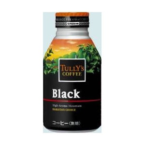 TULLY'S ブラックコーヒー赤（ホット向け） 285ml×48本セット