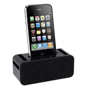 iPod/iPhone対応スピーカー&チャージャー HiFimini（ブラック） POSTGOODS PG001[ PG001BK ]