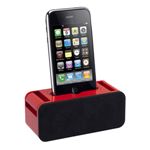 iPod/iPhone対応スピーカー&チャージャー HiFimini（レッド） POSTGOODS PG001[ PG001RD ]