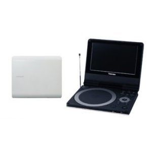 東芝 7V型ワンセグチューナー内蔵ポータブルDVDプレーヤー シェルホワイト CPRM対応 ポータロウ TOSHIBA SD-P75DT[ SD-P75DT-W ]