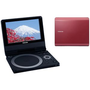 東芝 7V型ポータブルDVDプレーヤー バーガンディレッド CPRM対応 ポータロウ TOSHIBA SD-P75S[ SD-P75S-R ]