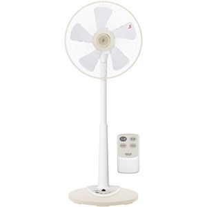 山善 【扇風機】マイコン式リビング扇（リモコン付 ホワイトベージュ） YAMAZEN[ YHR-D351-WC ]