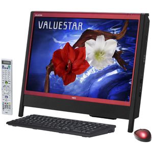 NEC デスクトップパソコン VALUESTAR N （Office H&B搭載）（グランベリーレッド） 【TVモデル】 [ PC-VN570BS6R ]