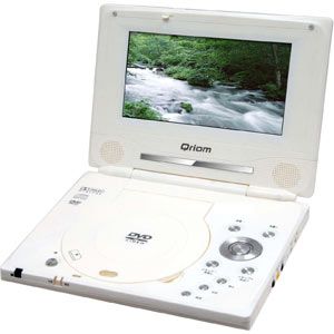 山善 7V型ポータブルDVDプレーヤー Qriom[ PDV-220-W ]