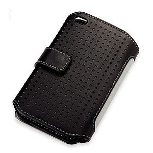 SoftBank SELECTION iPhone 4 レザーケース（ブラック） ELANFOLIO Wallet for iPhone 4[ SB-IA02-LCDI/BK ]