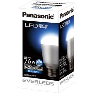 Panasonic LED電球（全光束:530 lm/昼光色相当）【調光器対応モデル】 Panasonic EVERLEDS（エバーレッズ）[ LDA8DA1D ]