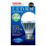 東芝 電球形LEDランプ（全光束:535 lm/昼白色相当） E-CORE（イー・コア）[ LEL-AW7N/D ]
