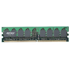 BUFFALO PC2-4200対応（DDR2 SDRAM） デスクトップ用メモリ（512MB） [ D2/533-512M ]