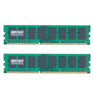 BUFFALO PC3-10600（DDR3-1333）対応 デスクトップ用メモリ 4GB（2GB×2） [ D3U1333-2GX2 ]