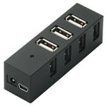 BUFFALO 7ポート USB2.0/1.1ハブ（ブラック） [ BSHW7A-BK ]
