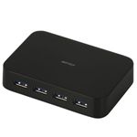 BUFFALO 4ポート USB3.0/USB2.0/USB1.1ハブ（ブラック） [ BSH4A03U3-BK ]