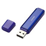 エレコム パスワード自動認証機能付USBフラッシュメモリ 8GB（ブルー） [ MF-NU2A08GBU ]