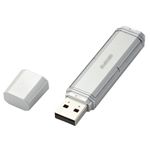 エレコム パスワード自動認証機能付USBフラッシュメモリ 8GB（シルバー） [ MF-NU2A08GSV ]