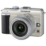 オリンパス マイクロ一眼カメラ OLYMPUS PEN Lite「E-PL1レンズキット」シャンパンゴールド[ E-PL1レンズキツト（ゴ-ルド） ]