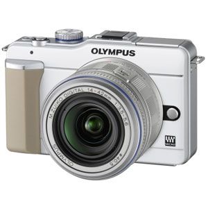 オリンパス マイクロ一眼カメラ OLYMPUS PEN Lite「E-PL1レンズキット」ホワイト[ E-PL1レンズキツト（ホワイト） ]