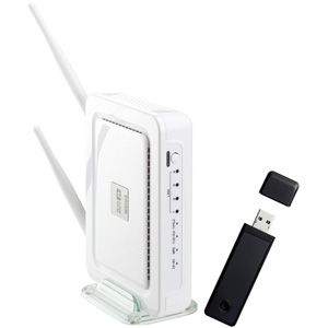 I・O DATA WPS対応 IEEE802.11n Draft2.0準拠 無線LANルーター USB2.0用 子機セット [ WN-GDN/R3-U ]