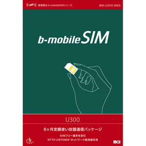 b-mobile b-mobile SIM U300 6ヶ月（185日）使い放題 [ BM-U300-6MS ]