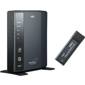 NEC 11n/a/b/g 対応 無線ルータ（親機単体+USB子機セット） [ PA-WR8700N-HPNU ]