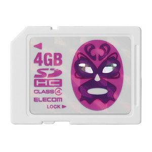 エレコム SDHCカード 4GB Class4「Loverish（マスク）」ピンク [ MF-FESDH04GPN ]