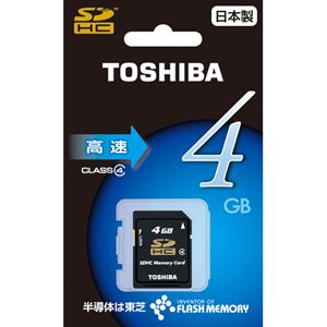 東芝 SDHCメモリーカード 4GB CLASS4 [ SD-E004G4 ]