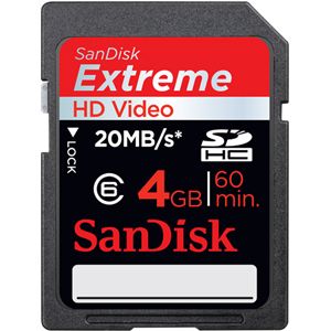 サンディスク SDHCメモリーカード 4GB Class6 [ SDSDX3-4096-J21N ]