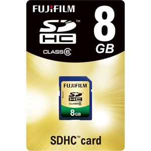 フジフィルム SDHCメモリーカード 8GB CLASS6 [ SDHC-008G-C6 ]